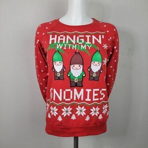 Freeze "Hanging With My Gnomies" Ugly Christmas Sweatshirt‎